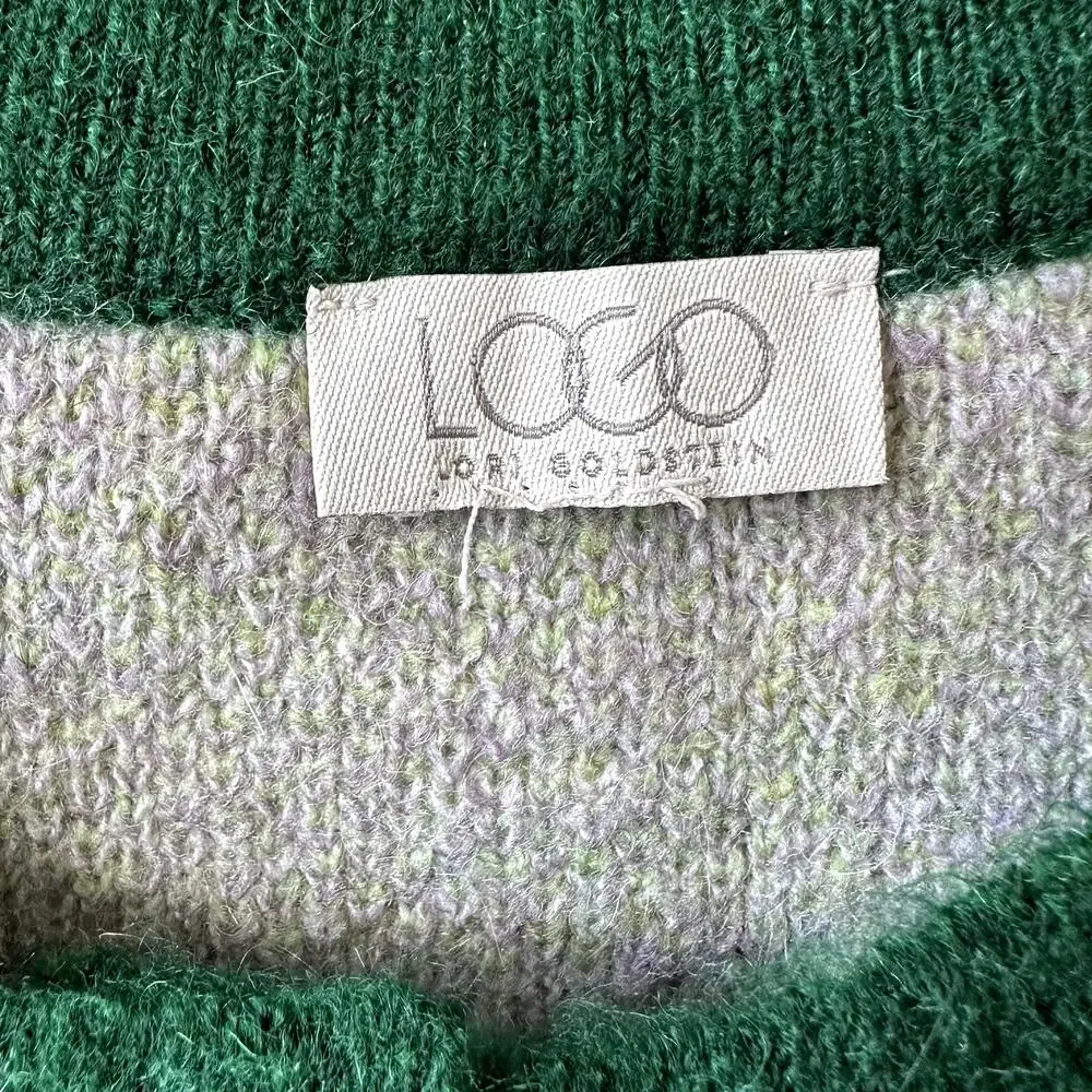 LOGO by Lori Goldstein QVC Brushed Ombre Button Front Cardigan Sz M Maximalist - Picture 5 of 8